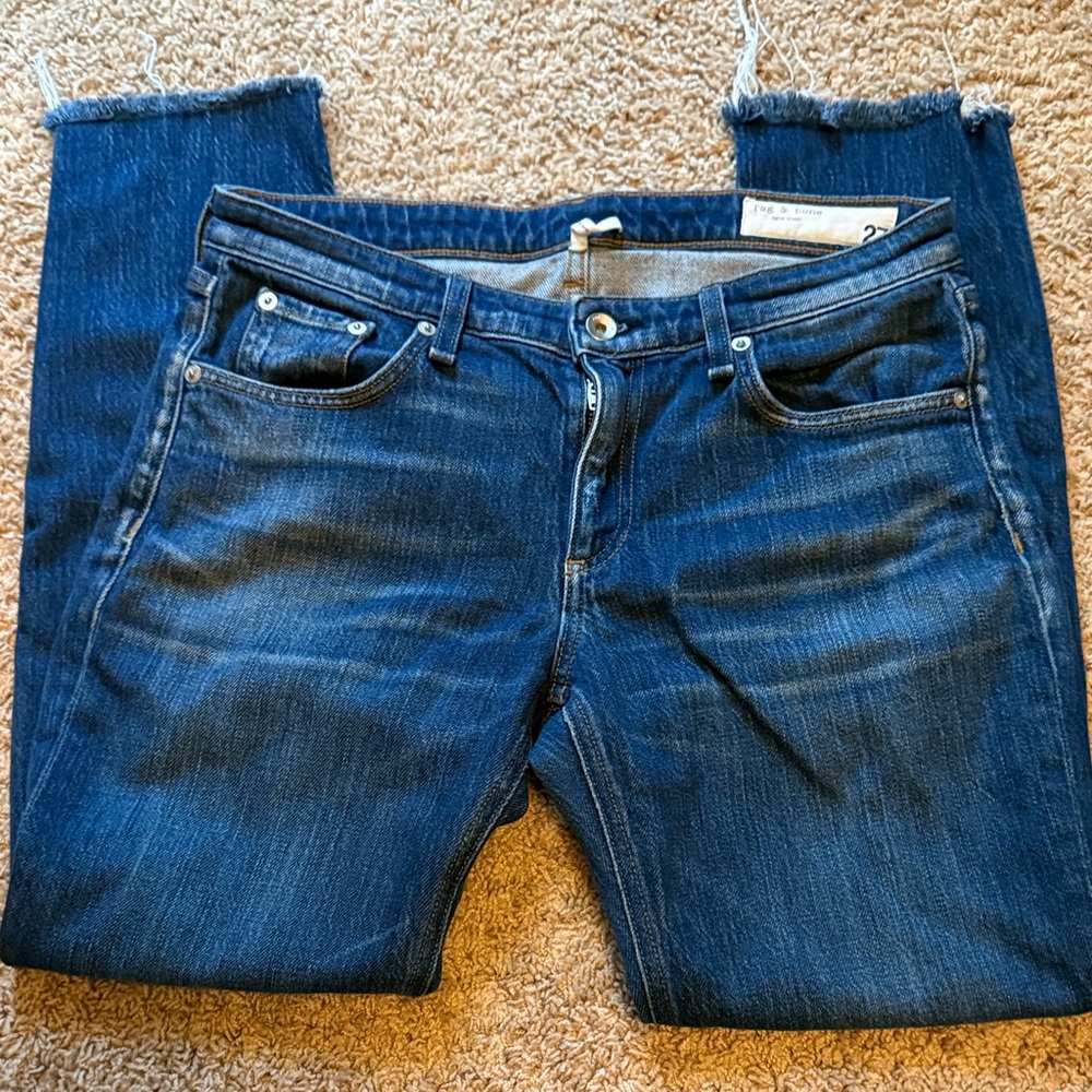 Rag & Bone Low-Rise Slim Boyfriend jeans